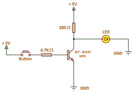 Not Gate Circuit Diagram Using Transistor