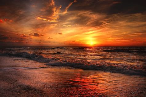 Sunset Beach, HD Nature, 4k Wallpapers, Images, Backgrounds, Photos and Pictures