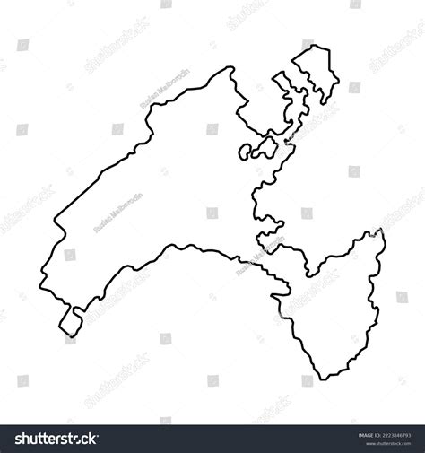 Vaud Map Cantons Switzerland Vector Illustration Stock Vector (Royalty ...