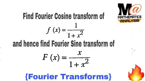 Fourier transform examples and solutions || problem 3 - YouTube