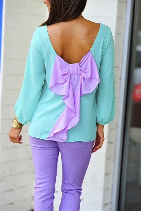 Purple and teal #bow Cute Fashion, Teen Fashion, Fashion Outfits, Fashion Trends, Cheap Fashion ...