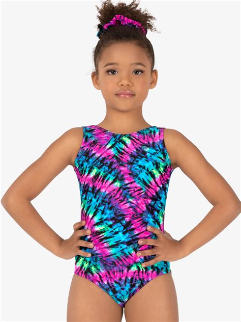 Perfectbalance - Girls Gymnastics Neon Tie-Dye Tank Leotard - Walmart.com - Walmart.com