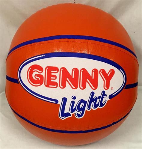 Lot - Genny Beer / Genny Light Inflatable Basketball SEALED New Old Stock 16" Diameter