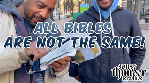 Sons Of Thunder Israelites: All Bibles are not the same - YouTube