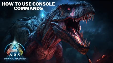 Ark: Survival Ascended | HOW TO USE Basic Console Commands | SPAWN Dino - YouTube