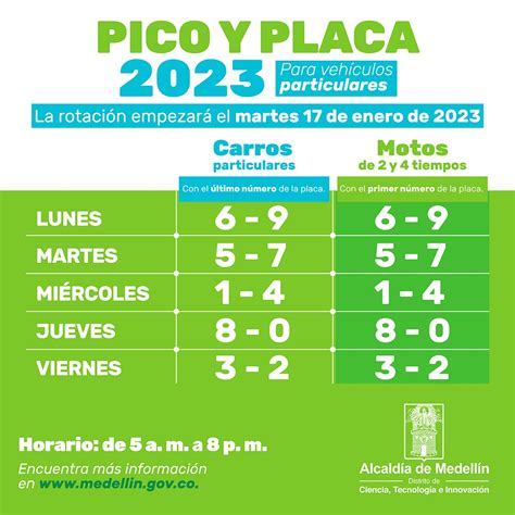 Pico y Placa en Medellín y el Valle de Aburrá, 9 de mayo de 2023