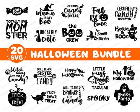 Halloween SVG for Kids Halloween PNG SVG Bundle Kids | Etsy