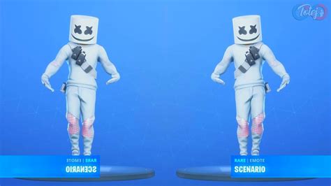 Marshmello Does Fortnite Scenario emote - YouTube