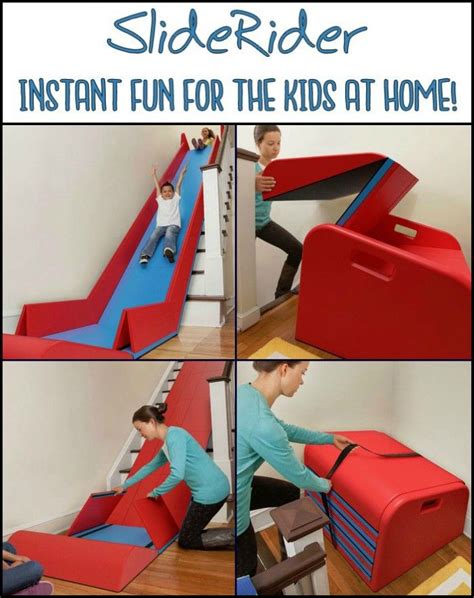 Stair Slide: 3 Easy Steps to Make a Fun Slide | Stair slide, Playroom ...