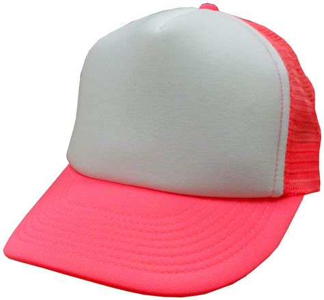 Two Tone Trucker Hats - Neon Pink Trucker Cap – Bewild