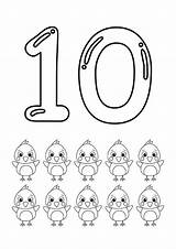 Free Printable Number 10 Coloring Page  Pages sketch template