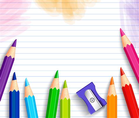 School Background With Pencils M 1439930300 - School Clipart Background ...