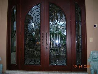 Custom Mahogany Exterior Double Doors Impact Rated | Flickr