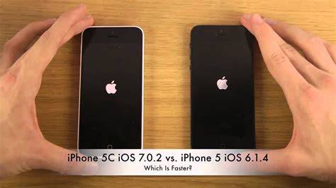 iPhone 5C iOS 7 0 2 vs iPhone 5 iOS 6 1 4 Which Is Faster - YouTube