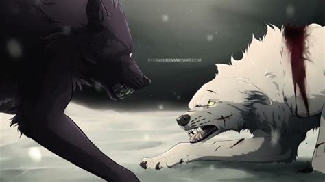 Anime wolves:Battlefield(sad song) - YouTube