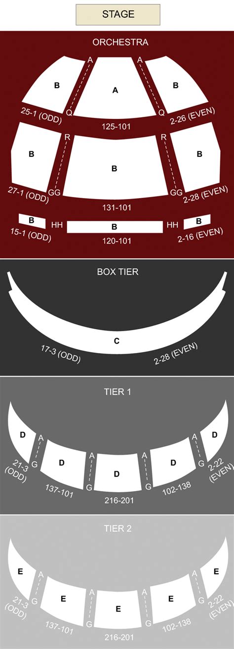 Kennedy Center Opera House Seating Chart With Numbers | Cabinets Matttroy