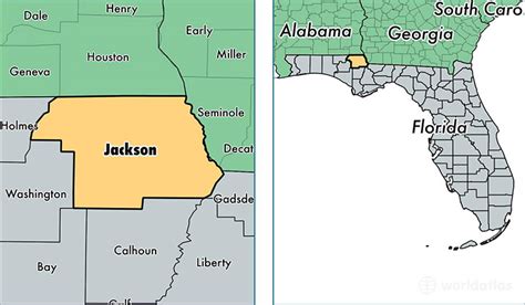 Jackson County, Florida / Map of Jackson County, FL / Where is Jackson ...