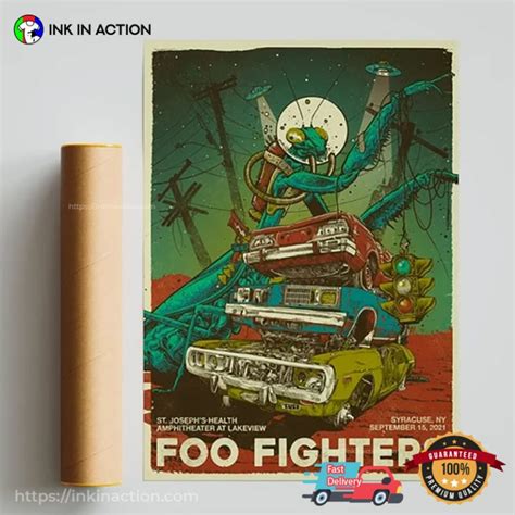 Foo Fighters Concerts Album Cover Poster - Print your thoughts. Tell your stories.