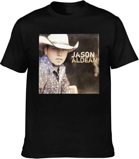 Amazon.com: DianaTDoyal Jason Aldean Man Outdoor Cotton Round Neck Short Sleeve T-Shirt Black ...