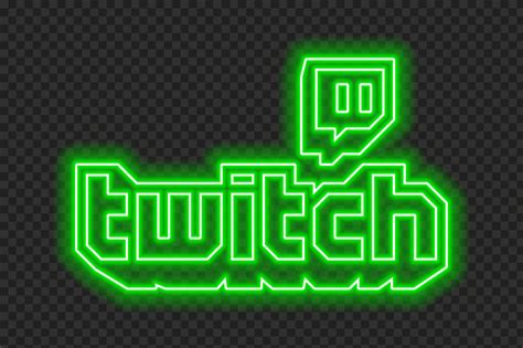 HD Beautiful Green Neon Twitch Logo Transparent Background PNG | Citypng