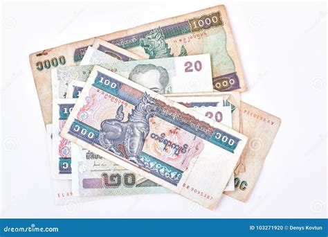 Myanmar Kyat Banknotes On White Background. Stock Photo - Image of burma, bill: 103271920