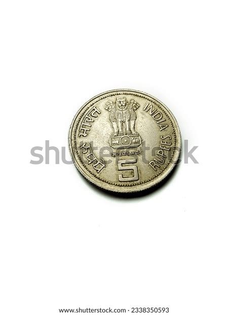 Indian 5 Rupees Coin Isolated On Stock Photo 2338350593 | Shutterstock