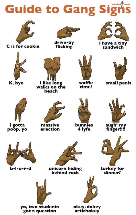 Guide to Gang Signs - Common Sense Evaluation