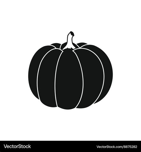 Pumpkin icon in simple style Royalty Free Vector Image