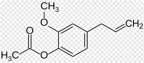 Eugenol Acetyl group Chemistry Complexometric indicator Molecule, Eugenol, angle, white, text ...