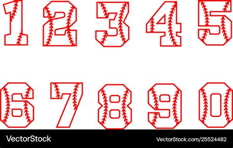 Baseball Numbers And Font Graphic | ubicaciondepersonas.cdmx.gob.mx