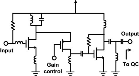 Schematic of the low-noise amplifier. | Download Scientific Diagram