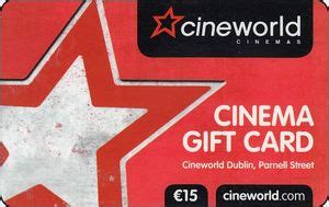 Gift Card: Cinema Gift Card (Cineworld, Ireland(Cineworld) Col:IE-Cin-001