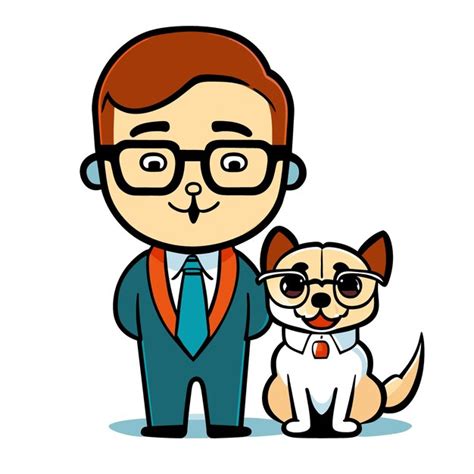 Premium Vector | Dog and computer vector illustration cartoon