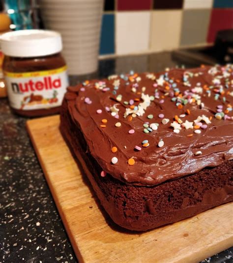 I Made a Nutella Chocolate Fudge Cake. : r/Baking