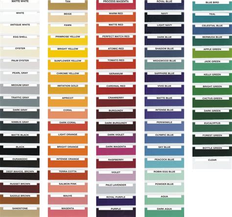 Metallic Dupli Color Paint Chart Pdf