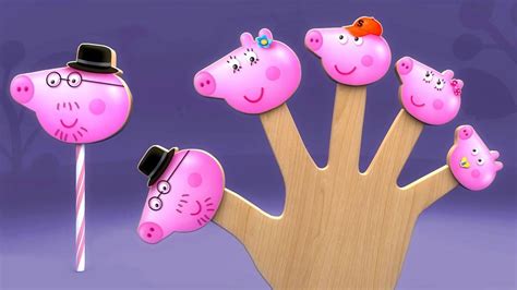 The Finger Family Peppa Pig, Cake Pop Finger Family | Spider Kitty Finger Family Collection for ...