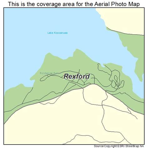 Aerial Photography Map of Rexford, MT Montana