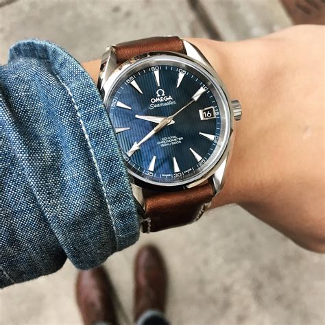 [Omega Seamaster Aqua Terra Blue 38.5] First Automatic : Watches