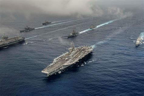 US carriers join 'complex' warfare drills in Philippine Sea | ABS-CBN News