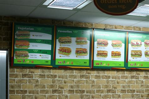 India 2012 | The Subway menu in India. Of course, the veg an… | Flickr