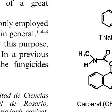 Structures of thiabendazole, fuberidazole and potential interferences. | Download Scientific Diagram