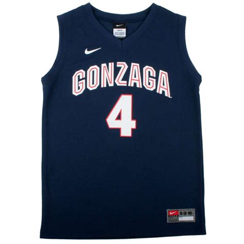 Nike Gonzaga Bulldogs Youth Replica Basketball Jersey - Navy #4 ...