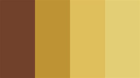 the color palette is brown and yellow