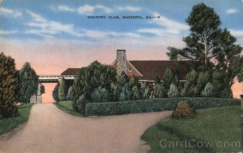 Country Club Marietta, GA Postcard