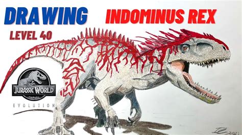 Jurassic World Indominus Rex Drawing - Hanpei