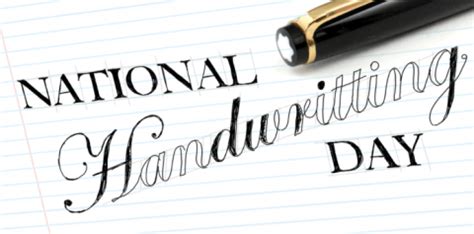 National Handwriting Day - Happy Days 365