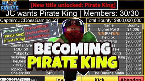 Becoming Pirate King (Top 10 Crew) (Blox Fruits) - YouTube