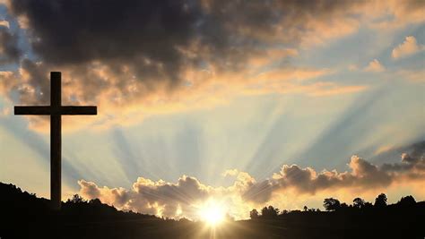 Stock video of one christian cross on a hill | 14592658 | Shutterstock