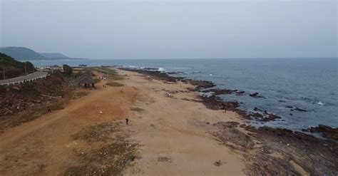 Drone Footage of Visakhapatnam Beach, India Free Stock Video Footage ...