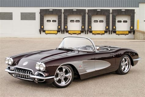 1958, Chevrolet, Chevy, Corvette, c1 , Cars, Convertible, Black Wallpapers HD / Desktop and ...